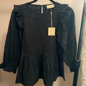 BNWT Black Bohemian Blouse